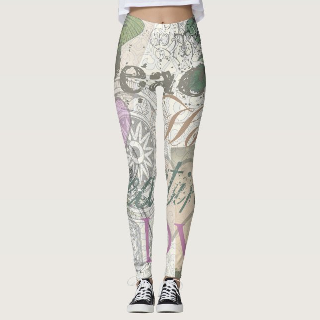 Legging Vintage Peace Home Belo Amor (Frente)
