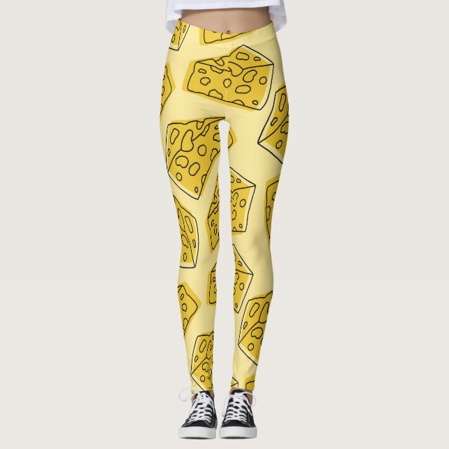 Legging Vintage Queijo Amarelo Fundo Invisível (Frente)