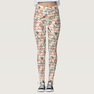 Legging Vintage Sakura Cherry Blossom & Bird Aestética 7