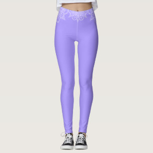 Legging Violet e White Lace Mandala Yoga