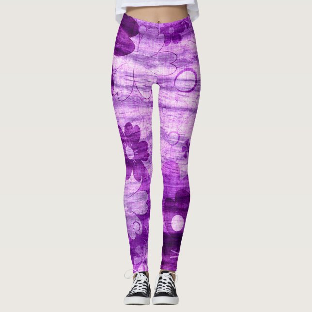 Legging Violet Floral (Frente)