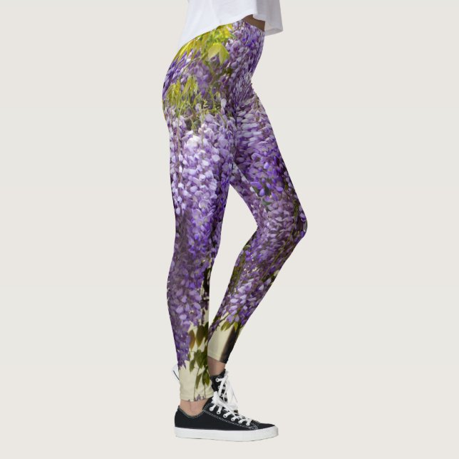 Legging Violet Wisteria Flowers (Direita)