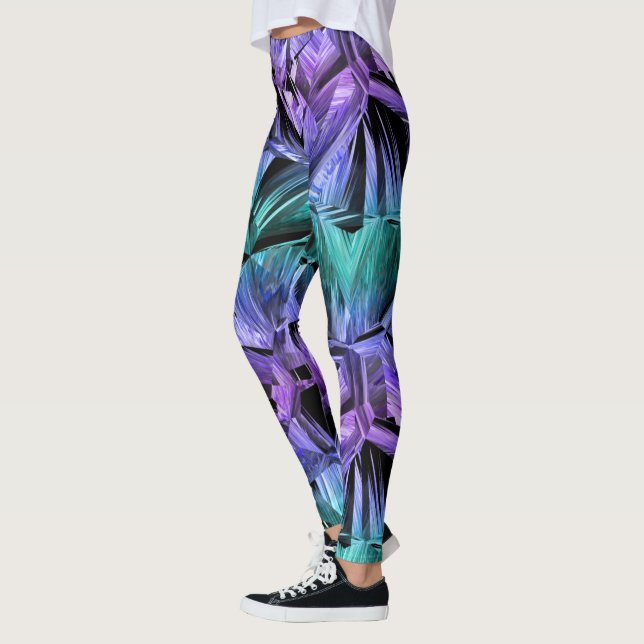 Legging virtual reality, dark crystal gradient : (Esquerda)