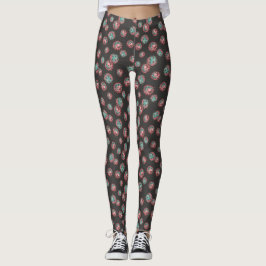 Legging Vírus da Aqua e da Aquarela Rosa