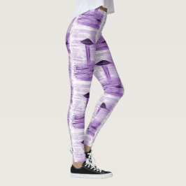 Legging VISION-D8 - OVNI art by EelKat - roxo