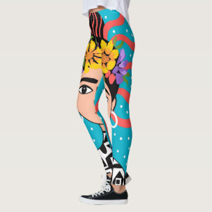 Legging Vista Lateral Frida Kahlo - Ioga de Rosto