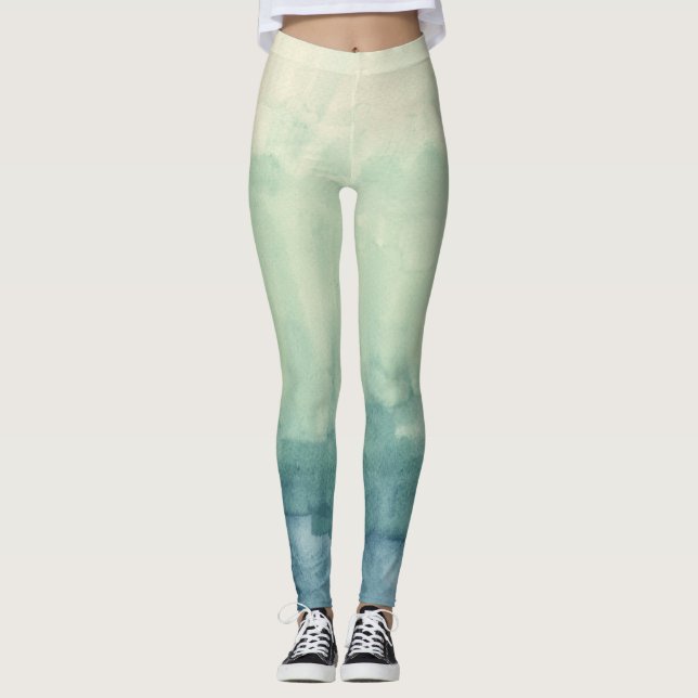 Legging Visto ativo azul de Ombre (Frente)