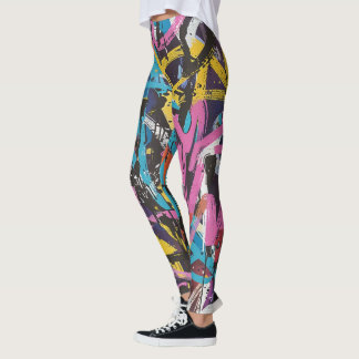 Legging visto de rua de grafite