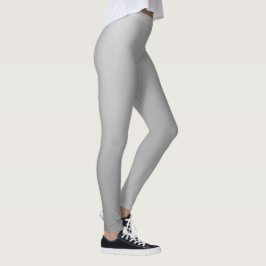 Legging Visual Delgado Gradiente Prata Macio