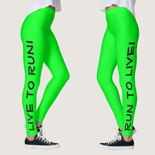 Legging Viva para Fugir! Corra ao Vivo! Vis Alto Verde em