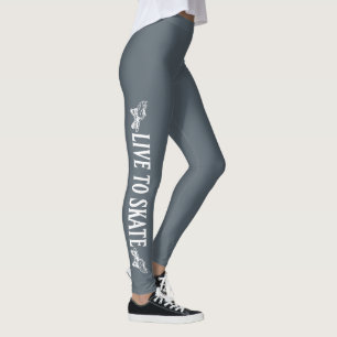 Legging Vive para patinar, para patinar para viver, a