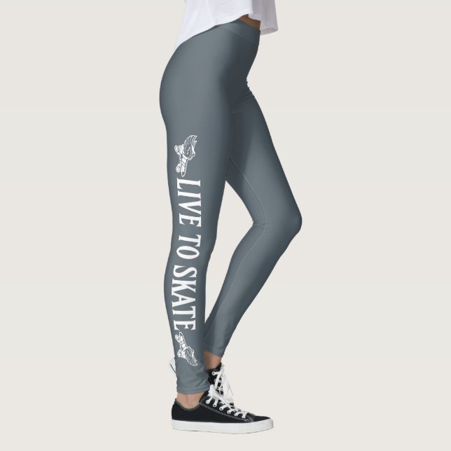 Legging Vive para patinar, para patinar para viver, a (Direita)