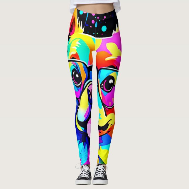 Legging Vivid Canine Vibes Design (Frente)