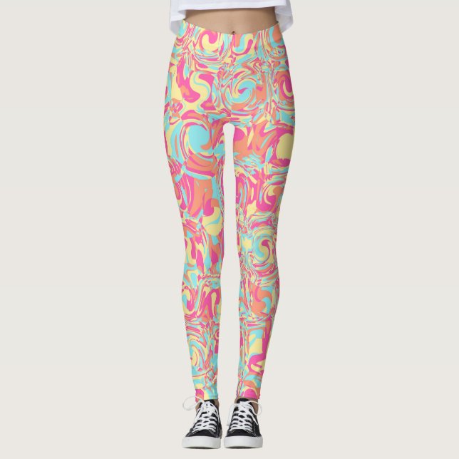 Legging Vivid Swirls (Frente)