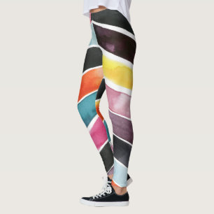 Legging Vívido Watercolor Chevron I