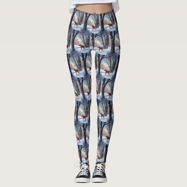 Legging Vizla Deixe Nevar Natal (Frente)