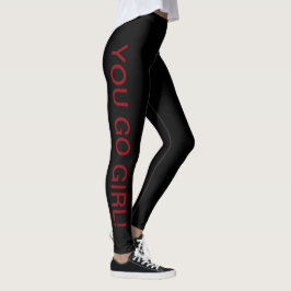 Legging Você vai menina! Caneleiras