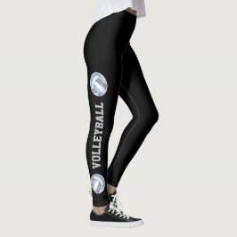 Legging Volicola de cinza azul com pernas para cima