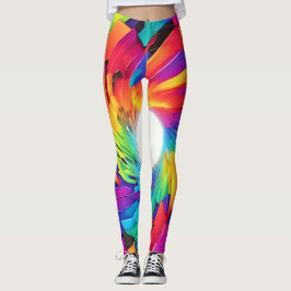 Legging Vortex Caleidoscópico: Uma Jornada Colorida