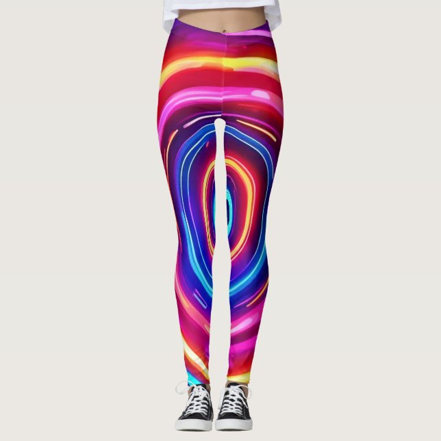 Legging Vórtice claro brilhante (Frente)