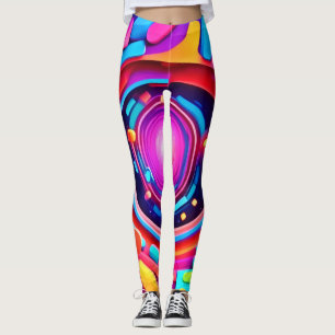 Legging Vórtice Cósmico: Uma Odisseia de Neon