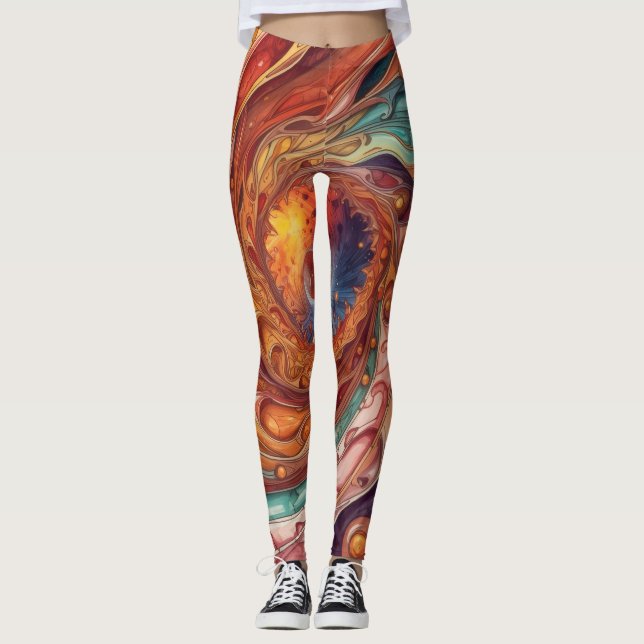 Legging Vórtice intergaláctico do animal de estimação Harm (Frente)