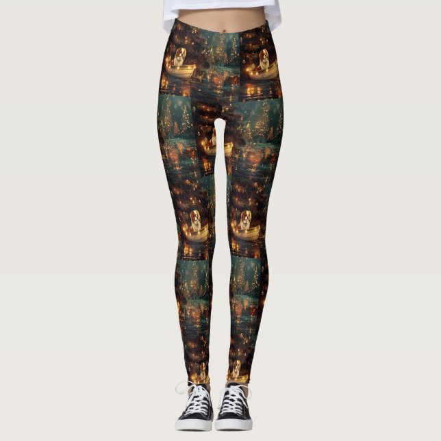 Legging Voyage festiva no Natal japonês (Frente)