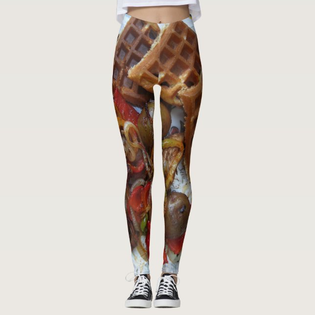 Legging wafffffle e assar de batata para café da manhã (Frente)