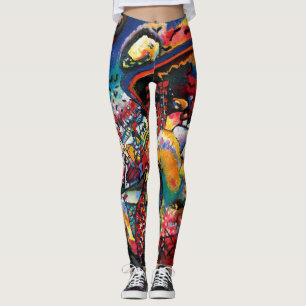 Legging Wassily Kandinsky - Paisagem Urbana de Moscou Arte