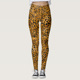 Legging Watercolor Cheetah Impressão