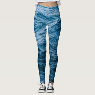 Legging Waves Marinhas Maravilhosas Melhor presente para