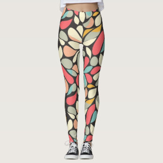 Legging Whimsy Floral Vintage Padrão de Moda