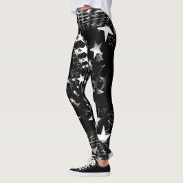 Legging White Stars