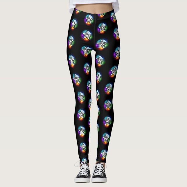Legging Wiccan pentagram (Frente)