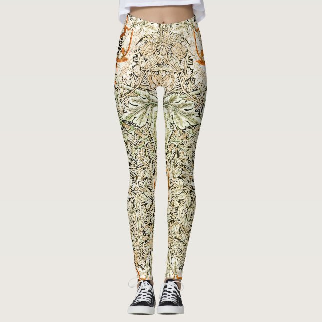 Legging William Morris Antique Honeysuckle Floral Classic (Frente)