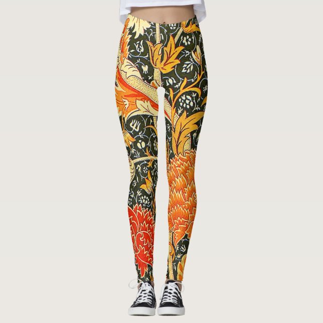 Legging William Morris Cray Wallpaper Pattern (Frente)