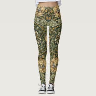 Legging William Morris Honeysuckle Verde Amarelo
