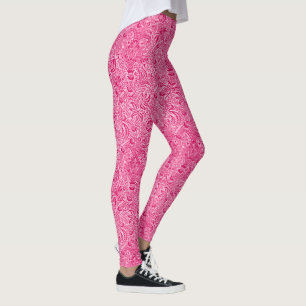Legging William Morris Indian, Fuchsia e Pastel Pink