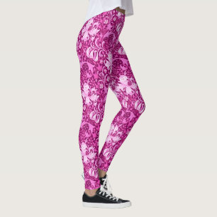Legging William Morris Iris e Lily, Ametist Purple