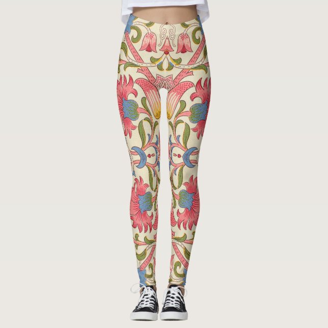 Legging William Morris Lodden Primavera Wallpaper Art (Frente)