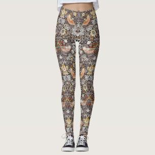 Legging William Morris Morango Furtado Carvão Ocre