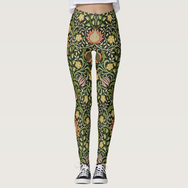 Legging William Morris Persian Floral Design (Frente)