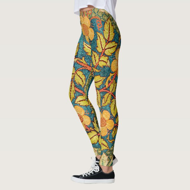 Legging William Morris Rosa Wreath: Artes e Artesanatos Cl (Esquerda)
