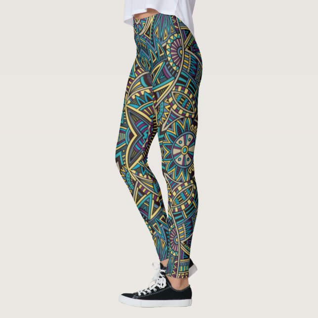 Legging William Morris Strawberry Thief Padrão Floral  (Esquerda)