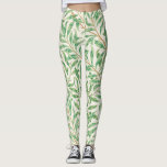 Legging William Morris Willow Bough Vintage greenery<br><div class="desc">William Morris "Willow Bough" leggings. Padrão foliar de vegetação vítrea.</div>