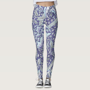 Legging William Morris Windrush Padrão Floral Azul