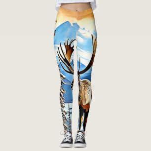Legging Winter Elk MajDesign
