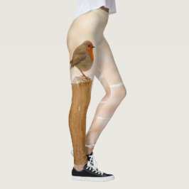 Legging Winter Robin Redbreast