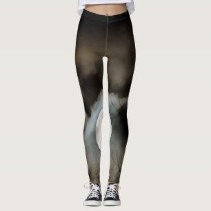 Legging Winter Solstice Moon Celestial Art