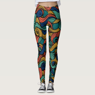 Legging Wool Topped paisley